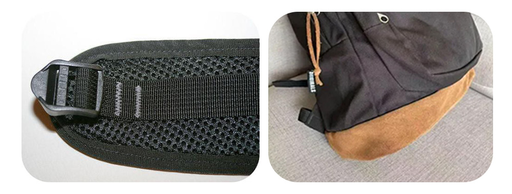 Bar-Tack& Right Pack suede sole  