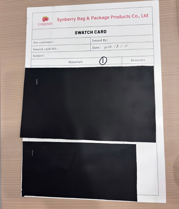 The fabric and lining selected by the customer