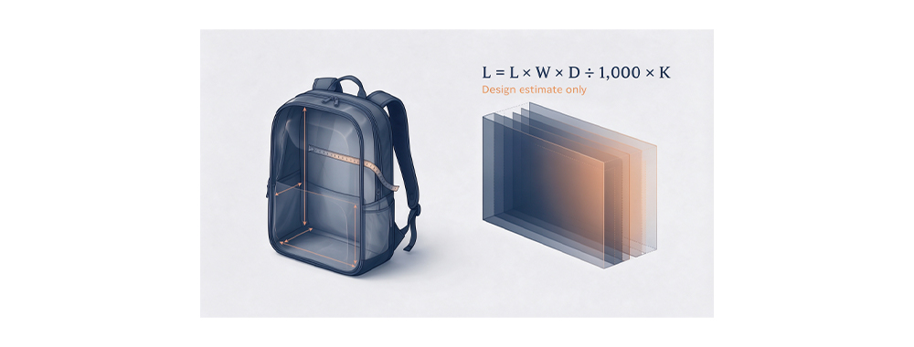 backpack geometric capacity k factor backpack geometric capacity k factor
